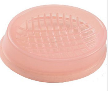 Мыльница настольная OUTE TL71 пластик розовая