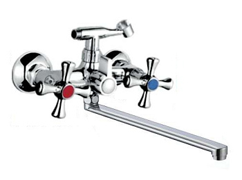 Ванна R5823F-1 Rainsberg 1/2 м/к L-нос 32см хром (1/10)