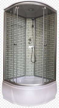 Душ.каб. 32К 100*100*215 В/П белый кирпич