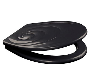 Крышка для унитаза регулируемая ЛЮКС КУ2-14 черная(1/16)