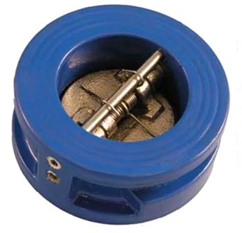 Клапан обратный межфланцевый двухдисковый ду50