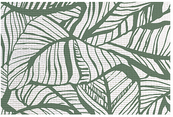 Коврик для ванной 0,65*12м (листья зеленые)