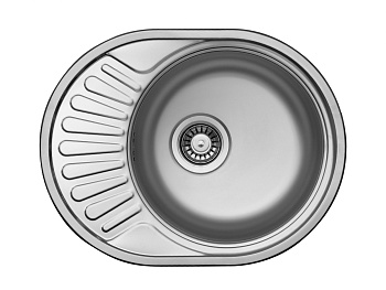 Мойка врезн. Юкинокс Фаворит 577.447, 3 1/2", 0,6мм ПРАВ без сифона