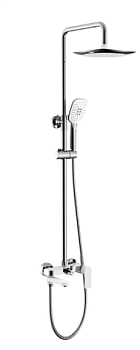 G2448 Gappo смес.д/кабины "зонт" белый/хром