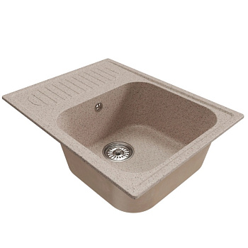 Мойка ML-GM18 с крылом, песочная (302) 640*490*190мм NEW