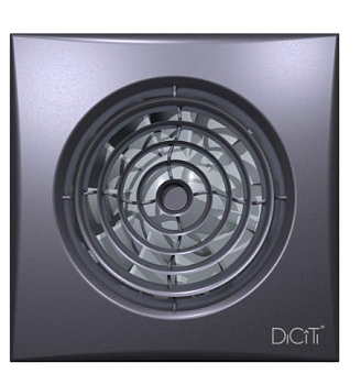 Вентилятор накл. AURA 4C D100 обр.клап Dark gray metal (1/16)