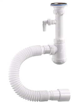 Сифон 1 1/4"х32 нерж D-63мм, 32-40/50 ОРИО М-32720 (50)