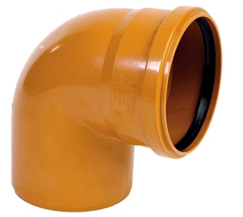 Отвод ПП Ø160 уг.90° РЫЖИЙ