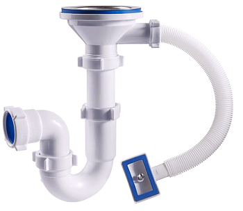 Сифон 3 1/2"х40 прямоточный, перелив ОРИО S-4107 (1/30)