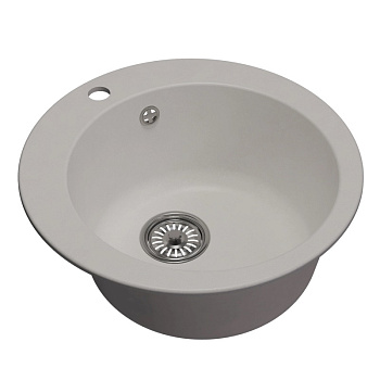 Мойка ML-GM13 круглая, ультра-белая  (341), 495мм NEW