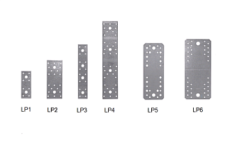 LP 6  210x90x2.5 мм/Креп пластина КР 200х90х2