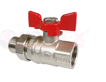 Кран-АМЕРИКАНКА никель 3/4" бгш PREMIUM Valfex (40/10)