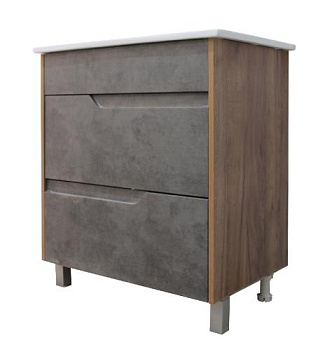 Тумба д/ван. Лофт-75  крафт табачный (чаша  Quadro75 )