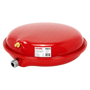 Расш. бак TEPLOX КРАСНЫЙ, 6л. ПЛОСКИЙ подкл.3/4, РБП-6