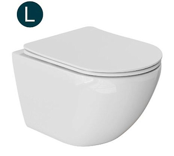 Унитаз подвесной безободк WAVE MERIDIAN Tornado дюр.м/л