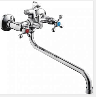 F-2708 Frap смесит. ванна 1/2 м/к Крест 