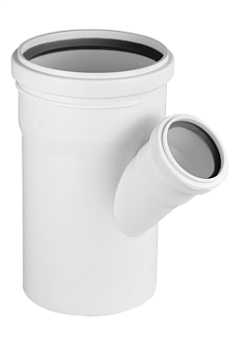 Тройник PRIME 87°  50/50 для вн. малошумной канализ. (170) VALFEX