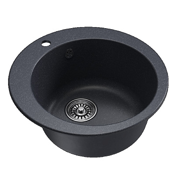 Мойка ML-GM13 круглая, антрацит (343), 495мм NEW
