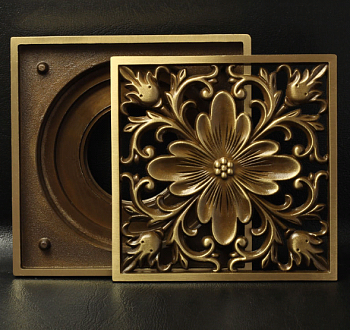 G-81003-4 душ.трап бронза 100*100 (1/40)