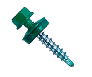 Саморезы кров.4,8х29, сверло RAL 6005 зелёный мох (250)