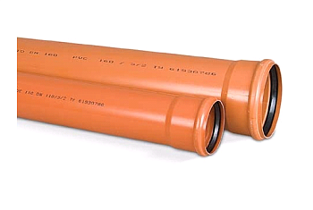 Труба НПВХ SN4 200*4,9*3000 рыжая