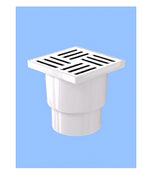 Трап ПП 110 верт.спуск.реш.150*150плас Ани пласт ТА1210 (1/16)