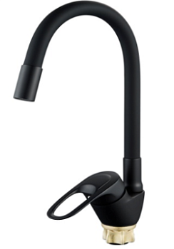 Елочка A3193H-2 ALOUTE 40мм гибк.нос гайка черный (алюм)