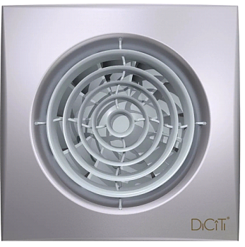 Вентилятор накл. AURA 4C D100 обр.клап Gray metal DICITI (1/16)