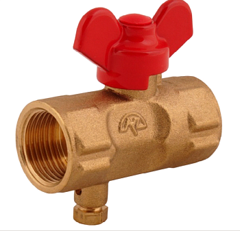 Кран д/маном шар.1/2 3-ход баб.с кран маевск 11б27п2 G/G