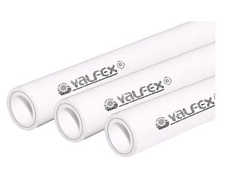 Труба PN25 63х10,5 арм. алюм. Valfex белый (4/20)