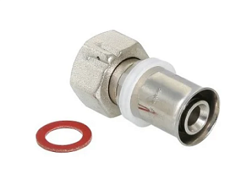 Соединитель пресс с накидной гайкой 20*3/4