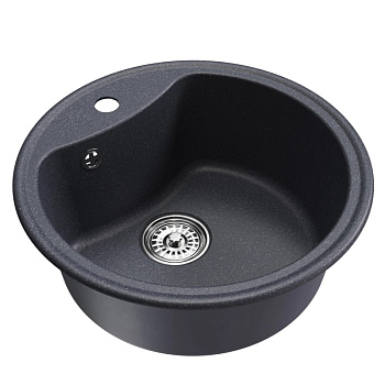 Мойка ML-GM09 круглая, антрацит (343), 510 мм NEW