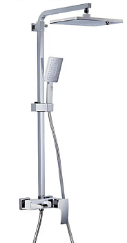 G2407-30 Gappo смес.д/кабины "зонт" белый/хром СНЯЛИ