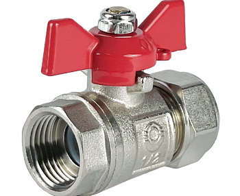 Кран шар. для м/пл 16х1/2 ц-г VALFEX никель (100/10)