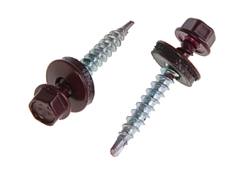 Саморезы кров.4,8х50/51, сверло RAL 3005 винно-красный