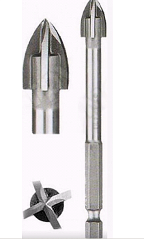 Сверло по керамике и стеклу четырхгранное 10мм 335-04-10