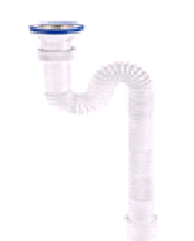 325 Сифон гофр."МИНИ"н/ж чаш.70мм,труба 800мм