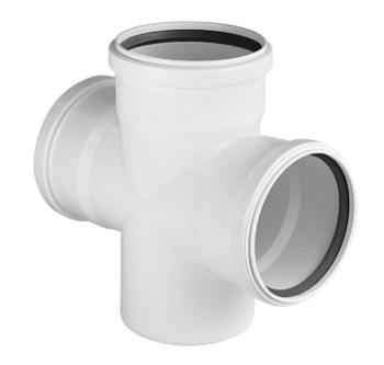 Крестовина PRIME  50/50/50х87° для вн. малошумной канализ. (120) VALFEX