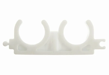 Опора ДВОЙНАЯ ду 20/22 Valfex белый (150/600)