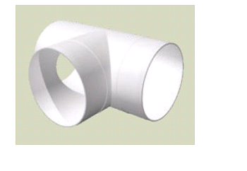 Тройник 10ТП D100 пластик ERA