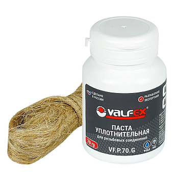Комплект упл.паста 70г + лен 14г VALFEX VF.PL.70.G (100)