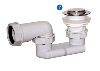 Сифон д/душ.поддона 1 1/2"х40 плоский, клик-клак АР-8258