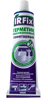 (20064) Герметик силикон санитарн. белый 60мл (1/12)