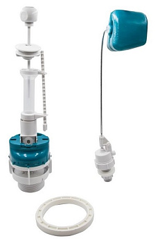 ИНКОЭР Арматура к смыв.бачку (белый шток боковой подвод) (И-СБа-Бм-Б-В) 1-1-1-4 (1/25)