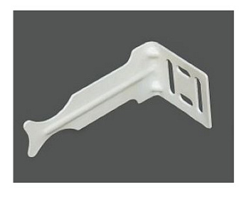 Кронштейн д/радиатора универсальный белый УГЛОВОЙ