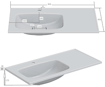 Умывальник Венера 90 САНТА 900173