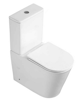 Унитаз-компакт б/о WAVE ALPINA Tornado1.0, гор,ниж,2-кн.арм, дюро,м/л,быстр,БЕЛЫЙ глянец