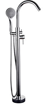 G3098 Gappo смесит. ванна напольный хром