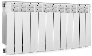 Радиатор алюминиевый VALFEX BASE 350/80, 12 секций (44 шт./пал.), 1368 Вт