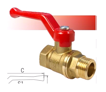 Кран шар. 3/4" ргш " Valfex"11Б27фт1м (60/15)